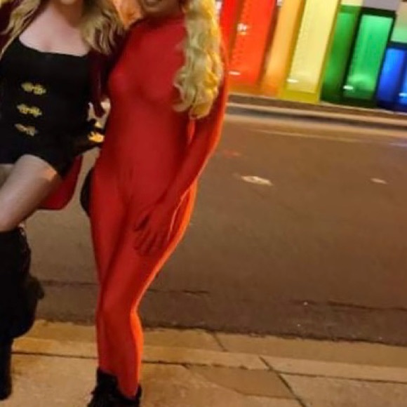 Adult Red Partysuit / Britney Spears Oops Outfit / Jumpsuit - Worn Once - Picture 8 of 8